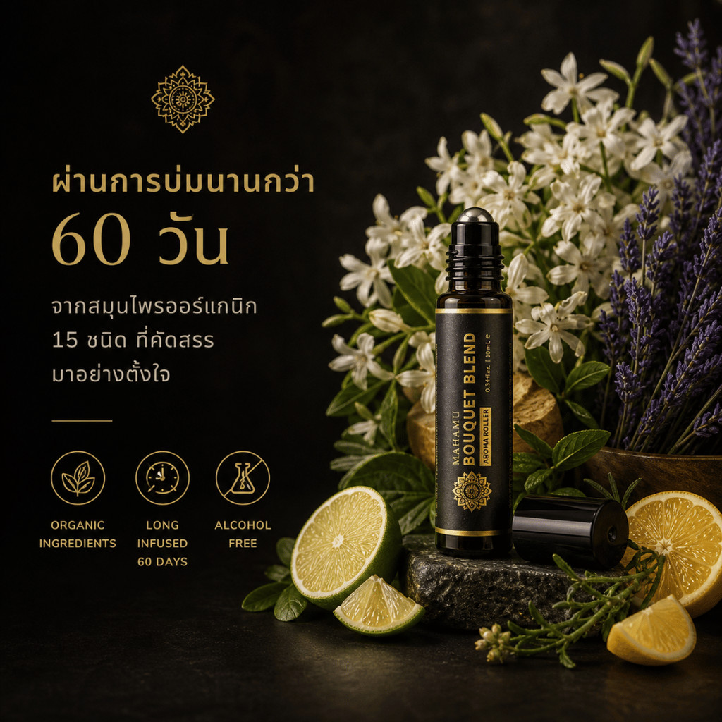 MAHAMU Bouquet Blend Aroma Roller 10ml - Image 3